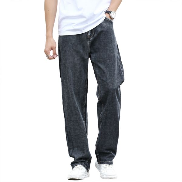 jean 2021 spring comfortable summer cotton thin stretch denim classic of men the straight light lets large size jeans, Blue
jean 2021 spring comfortable summer cotton thin stretch denim classic of men the straight light lets large size jeans, Blue