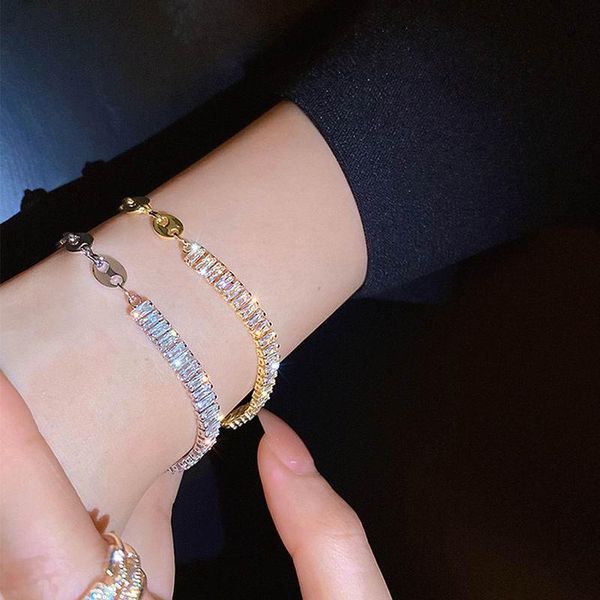 link, chain fashion delicate zircon bracelet for women lady hand etrendy classic jewelry wholesale, Black
link, chain fashion delicate zircon bracelet for women lady hand etrendy classic jewelry wholesale, Black