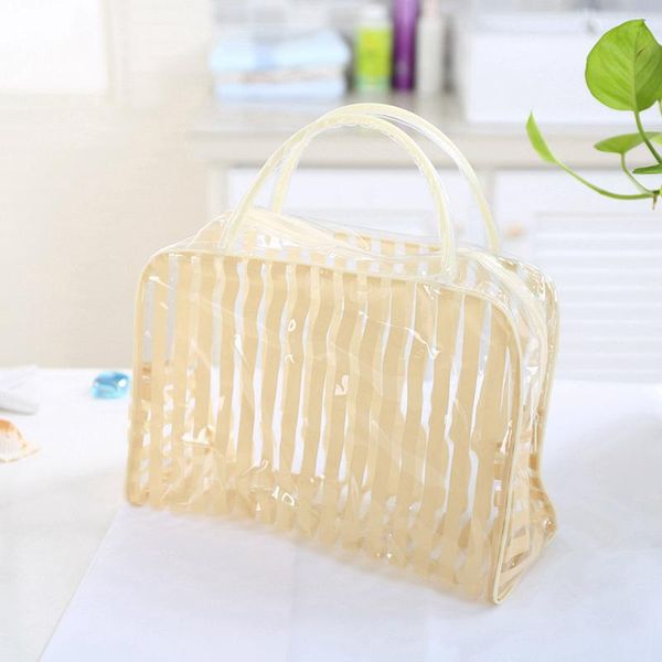 storage bags transparent pvc zipper cosmetic makeup organizer bag stripe portable waterproof tool ladies
storage bags transparent pvc zipper cosmetic makeup organizer bag stripe portable waterproof tool ladies