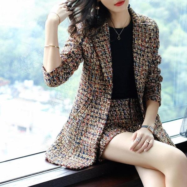 women's tracksuits vintage printed tweed jacket and shorts set elegant office ladies suits women sets two piece womens outfits y69, Gray
women's tracksuits vintage printed tweed jacket and shorts set elegant office ladies suits women sets two piece womens outfits y69, Gray