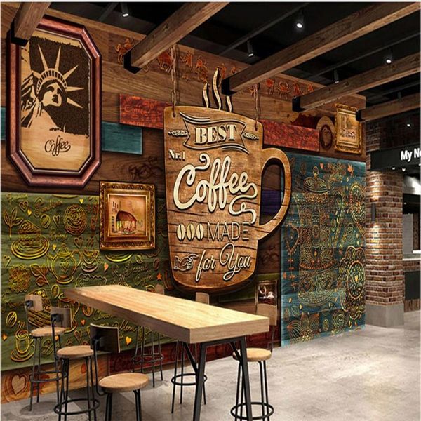 custom advanced vintage cafe wall paper 3d coffee house industrial decor wood plank textured embossed mural wallpaper wallpapers
custom advanced vintage cafe wall paper 3d coffee house industrial decor wood plank textured embossed mural wallpaper wallpapers