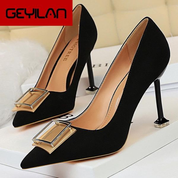dress shoes fashion women pumps spring high heels metal button female office stiletto wedding lady, Black
dress shoes fashion women pumps spring high heels metal button female office stiletto wedding lady, Black