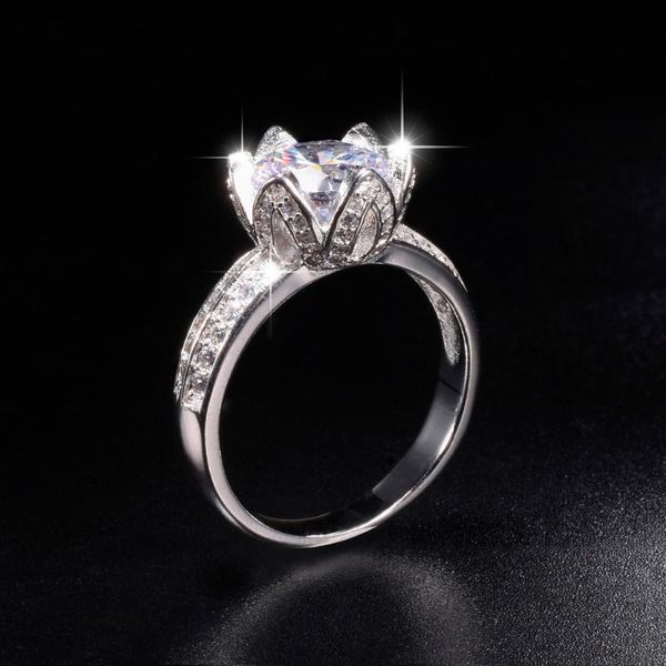 cluster rings promotion 8$ real solid 100% 925 silver lotus flower wedding jewelry for women 2ct simulated diamond engagement ring, Golden;silver
cluster rings promotion 8$ real solid 100% 925 silver lotus flower wedding jewelry for women 2ct simulated diamond engagement ring, Golden;silver