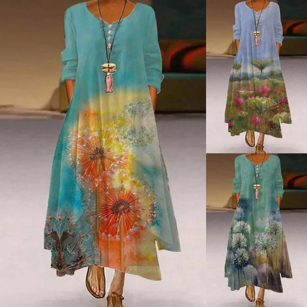 casual dresses women plus size print daily long sleeve vintage bohemian o neck dress party robe femme 2021 vestido, Black;gray
casual dresses women plus size print daily long sleeve vintage bohemian o neck dress party robe femme 2021 vestido, Black;gray