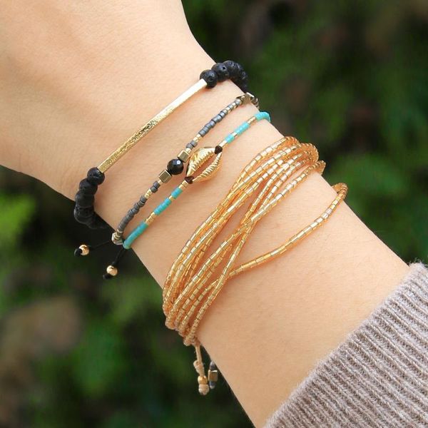 charm bracelets quanchi golden miyuki multi strands wrap bracelet for women hand braided statement beaded bangle jewelry, Golden;silver
charm bracelets quanchi golden miyuki multi strands wrap bracelet for women hand braided statement beaded bangle jewelry, Golden;silver