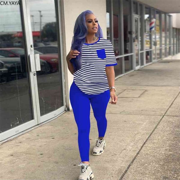 cm.yaya sport women's set striped long sleeve tee legging pants suit active wear tracksuit two piece set fitness outfit 210727, White
cm.yaya sport women's set striped long sleeve tee legging pants suit active wear tracksuit two piece set fitness outfit 210727, White