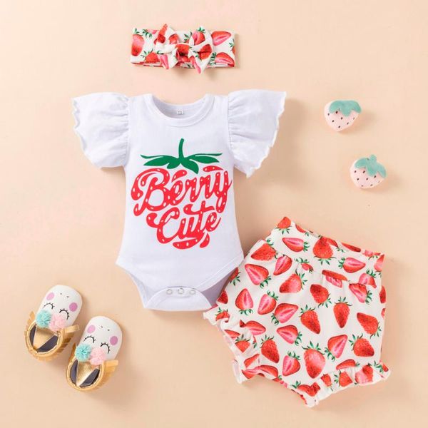 clothing sets summer baby girl clothes set cut 2021 toddler girls ruffle strawberry print cute bow three-piece suit, White
clothing sets summer baby girl clothes set cut 2021 toddler girls ruffle strawberry print cute bow three-piece suit, White