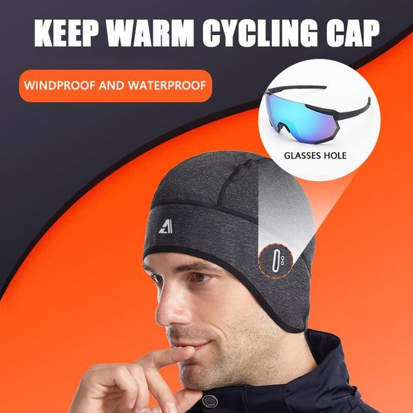 cycling caps & masks a winter cap windproof thermal skull helmet liner running skiing motocycle riding men mtb bike hat with glasses hole, Black
cycling caps & masks a winter cap windproof thermal skull helmet liner running skiing motocycle riding men mtb bike hat with glasses hole, Black