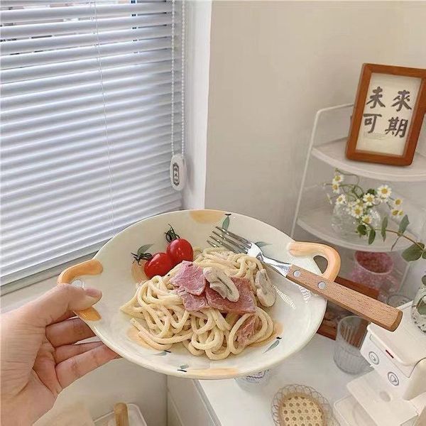 dishes & plates nordic style double ear ceramic deep plate small fresh home salad pasta anti-scalding 9-inch underglaze fruit
dishes & plates nordic style double ear ceramic deep plate small fresh home salad pasta anti-scalding 9-inch underglaze fruit