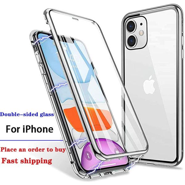 cell phone pouches 360 magnetic adsorption metal case for 12 11 pro xs max x xr double-sided glass 7 8 6 6s plus cover
cell phone pouches 360 magnetic adsorption metal case for 12 11 pro xs max x xr double-sided glass 7 8 6 6s plus cover