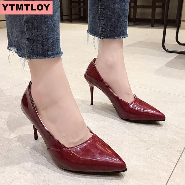 dress shoes 2021 ladies high heels ol fashion nude color high-heeled women spring and summer patent leather wedding party, Black
dress shoes 2021 ladies high heels ol fashion nude color high-heeled women spring and summer patent leather wedding party, Black