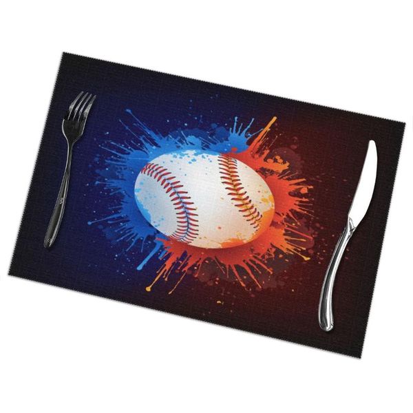 mats & pads 6 pcs placemat table mat abstract baseball ball for tables heat-insulation linen kitchen dining
mats & pads 6 pcs placemat table mat abstract baseball ball for tables heat-insulation linen kitchen dining