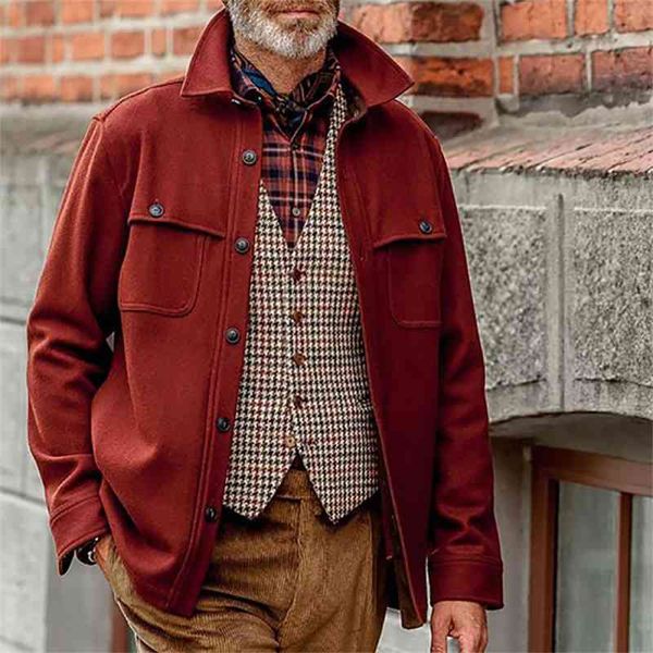 red solid jacket mens autumn winter men clothing casual oversized men jackets single breasted pocket outwear warm winter jacket 210524, Black;brown
red solid jacket mens autumn winter men clothing casual oversized men jackets single breasted pocket outwear warm winter jacket 210524, Black;brown