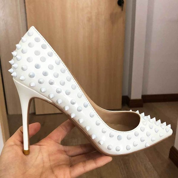dress shoes tikicup white full spikes women pointed toe stilettos high heels ladies chic pumps slip on party plus size 34-45, Black
dress shoes tikicup white full spikes women pointed toe stilettos high heels ladies chic pumps slip on party plus size 34-45, Black