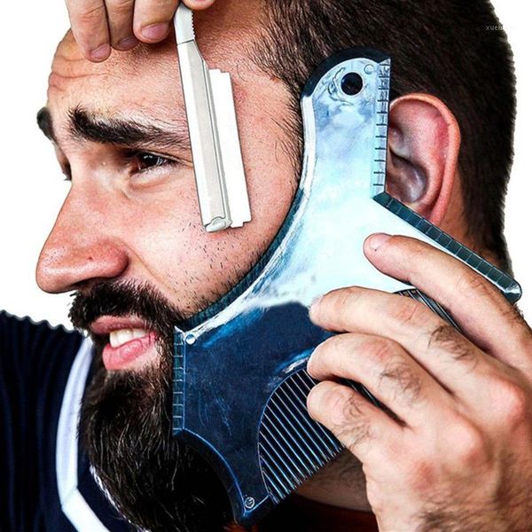 innovative design beard shaping tool trimming shaper template guide for shaving or stencil with full-size comb line up1, Silver
innovative design beard shaping tool trimming shaper template guide for shaving or stencil with full-size comb line up1, Silver