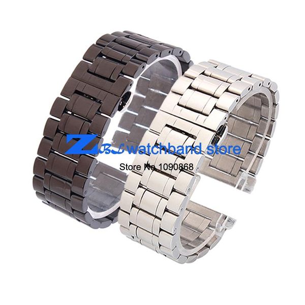 watch bands solid stainless steel watchband metal strap bracelet butterfly buckle black 18mm 20mm 22mm 24mm 26mm 28mm 30mm, Black;brown
watch bands solid stainless steel watchband metal strap bracelet butterfly buckle black 18mm 20mm 22mm 24mm 26mm 28mm 30mm, Black;brown