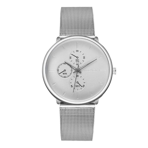 wristwatches men's simple three-eye alloy mesh belt quartz round watch for men silver color automatic relogio, Slivery;brown
wristwatches men's simple three-eye alloy mesh belt quartz round watch for men silver color automatic relogio, Slivery;brown