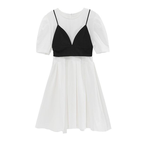 puff sleeve short mini dress elegant solid white yellow black summer women female d1868 210514, Black;gray
puff sleeve short mini dress elegant solid white yellow black summer women female d1868 210514, Black;gray