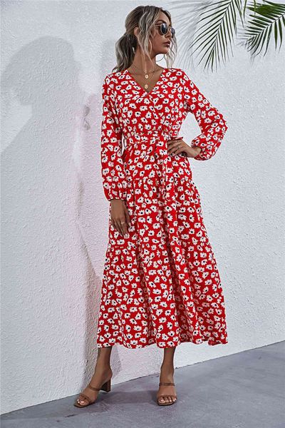 maxi dress women casual o-neck lantern sleeve a-line long dress winter wrap floral printed party dresses with belt clothing 210521, Black;gray
maxi dress women casual o-neck lantern sleeve a-line long dress winter wrap floral printed party dresses with belt clothing 210521, Black;gray