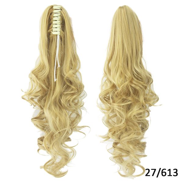 24inch length claw clip on ponytail hair extension synthetic for women pony tail hairpiece, Black
24inch length claw clip on ponytail hair extension synthetic for women pony tail hairpiece, Black
