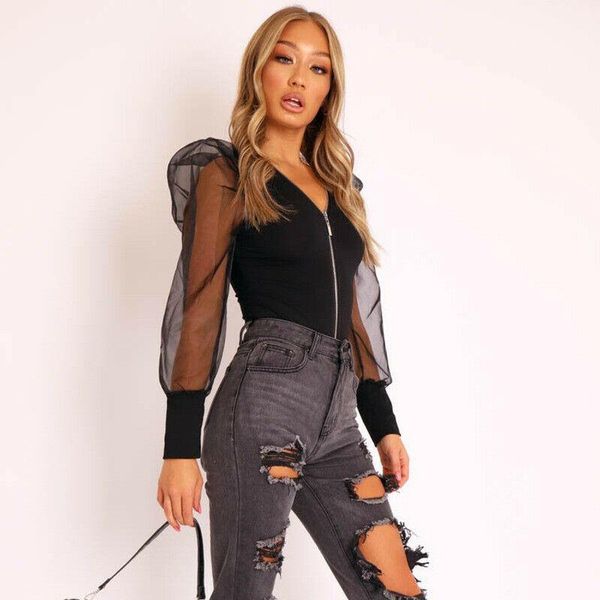 women's jumpsuits & rompers us stock women puff sleeve bodysuit leotard bodycon jumpsuit romper blouse, Black;white
women's jumpsuits & rompers us stock women puff sleeve bodysuit leotard bodycon jumpsuit romper blouse, Black;white