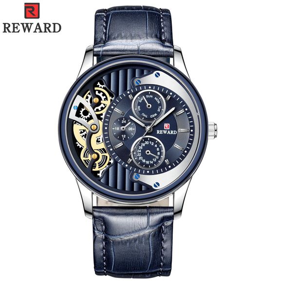 reward watches rd63098m sport quartz clock mens watch machinery design leather business waterproof men wristwatches relogio masculino week d, Slivery;brown
reward watches rd63098m sport quartz clock mens watch machinery design leather business waterproof men wristwatches relogio masculino week d, Slivery;brown