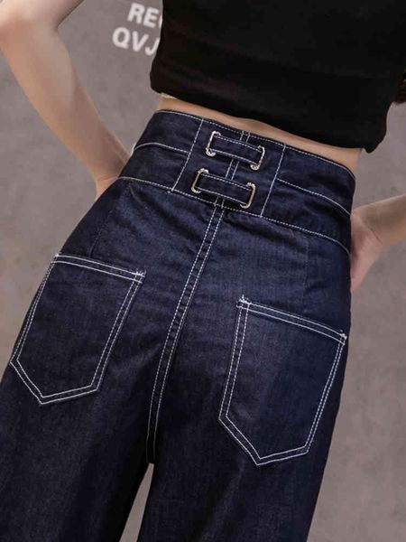 women's jeans high-waisted breeches of women in a straight line release 2021 spring and you'll see style pants thin waist high leg, Blue
women's jeans high-waisted breeches of women in a straight line release 2021 spring and you'll see style pants thin waist high leg, Blue
