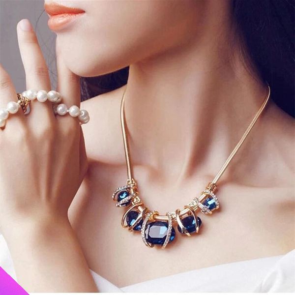 pendant necklaces wholesale 5 blue crystal square necklace ladies jewelry fashion gifts summer 2021, Silver
pendant necklaces wholesale 5 blue crystal square necklace ladies jewelry fashion gifts summer 2021, Silver