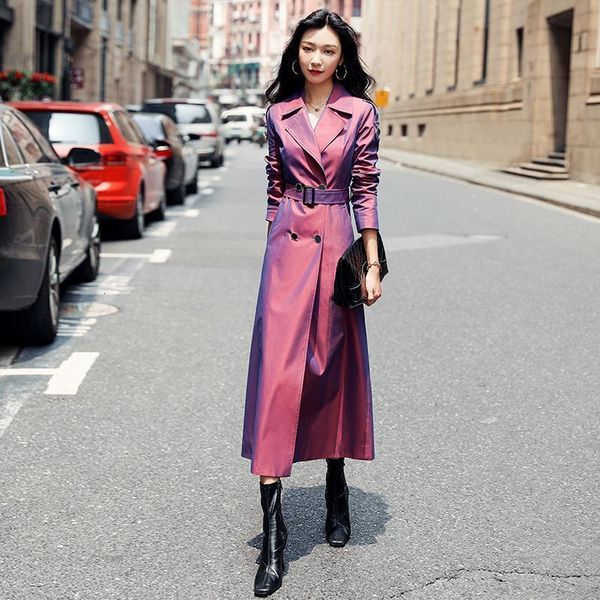 women's trench coats 2021 autumn brand women coat long raincoats european fashion casual double-breasted slim windbreaker outwear, Tan;black
women's trench coats 2021 autumn brand women coat long raincoats european fashion casual double-breasted slim windbreaker outwear, Tan;black