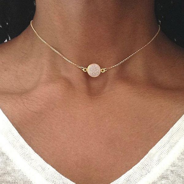 chokers women necklace geometric disc resin clavicle chain choker metal short jewelry party gift, Golden;silver
chokers women necklace geometric disc resin clavicle chain choker metal short jewelry party gift, Golden;silver