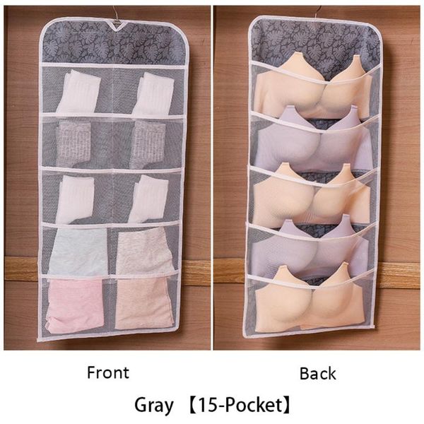 storage boxes & bins 15/30 wall door hanging bag hangers pockets dual sided underwear bra socks sorting rack
storage boxes & bins 15/30 wall door hanging bag hangers pockets dual sided underwear bra socks sorting rack