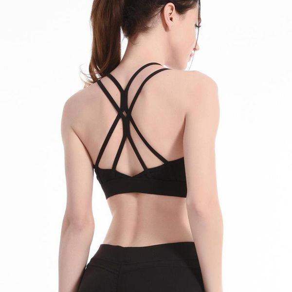 gym clothing sports wear for women fitness yoga bra cross back underwear running girl padded bras, White;black
gym clothing sports wear for women fitness yoga bra cross back underwear running girl padded bras, White;black