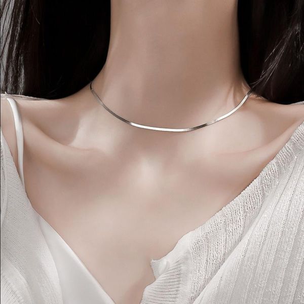 chains 925 sterling silver chain necklace for woomen girl delicate shining clavicle party jewelry wholesale
chains 925 sterling silver chain necklace for woomen girl delicate shining clavicle party jewelry wholesale