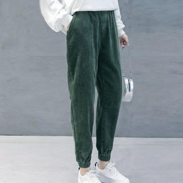 women's pants & capris -women's retro corduroy elastic waist solid color loose harem casual thick and thin, Black;white
women's pants & capris -women's retro corduroy elastic waist solid color loose harem casual thick and thin, Black;white