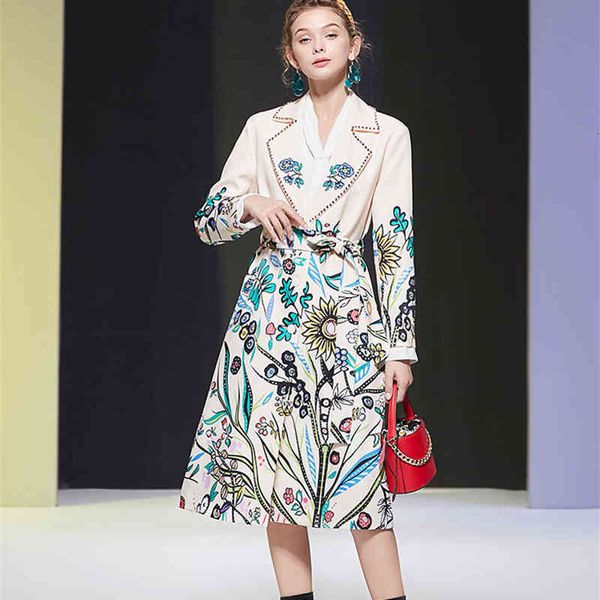 wools spring runway fashion turtleneck with beads floral impression trench coat elegant birthday party dress office outerwear lady, Black
wools spring runway fashion turtleneck with beads floral impression trench coat elegant birthday party dress office outerwear lady, Black