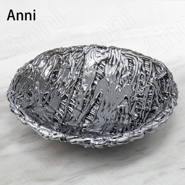 creativity hand-plated silver glass fruit tray european modern dried storage home coffee table plates dishes &
creativity hand-plated silver glass fruit tray european modern dried storage home coffee table plates dishes &