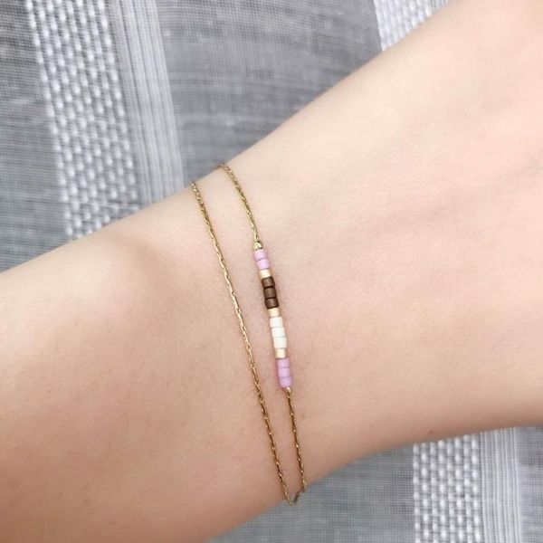 charm bracelets miyuki women thin 2-layer delica multicolor beads crystal bracelet adjustable gold link chain jewelry gift, Golden;silver
charm bracelets miyuki women thin 2-layer delica multicolor beads crystal bracelet adjustable gold link chain jewelry gift, Golden;silver