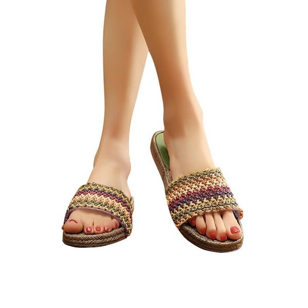 sandalias mujer sale sapatos mulher 2021 passion summer boho imitation grass weave slippers wild sandals shoe ladies shoes, Black
sandalias mujer sale sapatos mulher 2021 passion summer boho imitation grass weave slippers wild sandals shoe ladies shoes, Black