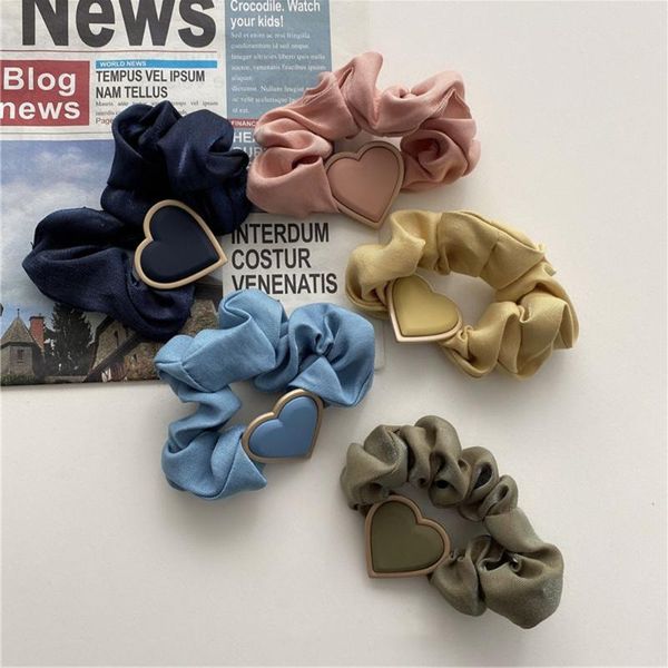 solid color hair rope vintage love heart large intestine ring elastic bands ponytail holder hairband accessories, Slivery;white
solid color hair rope vintage love heart large intestine ring elastic bands ponytail holder hairband accessories, Slivery;white