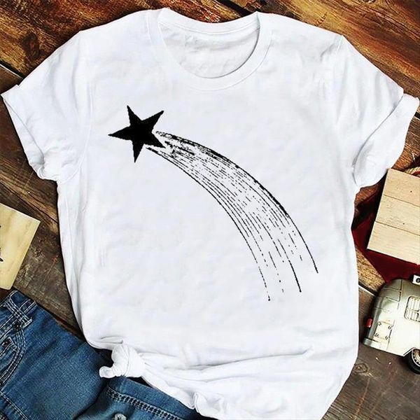 and women fashion cartoon men gradient star short sleeve summer tshirts clothes graphic t lady print female tee, White;black
and women fashion cartoon men gradient star short sleeve summer tshirts clothes graphic t lady print female tee, White;black