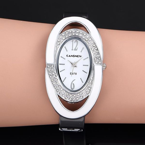 wristwatches 2021 fashion oval dial rhinestone quartz bangle watches women dress cuff bracelet wristwatch relogio feminino, Slivery;brown
wristwatches 2021 fashion oval dial rhinestone quartz bangle watches women dress cuff bracelet wristwatch relogio feminino, Slivery;brown