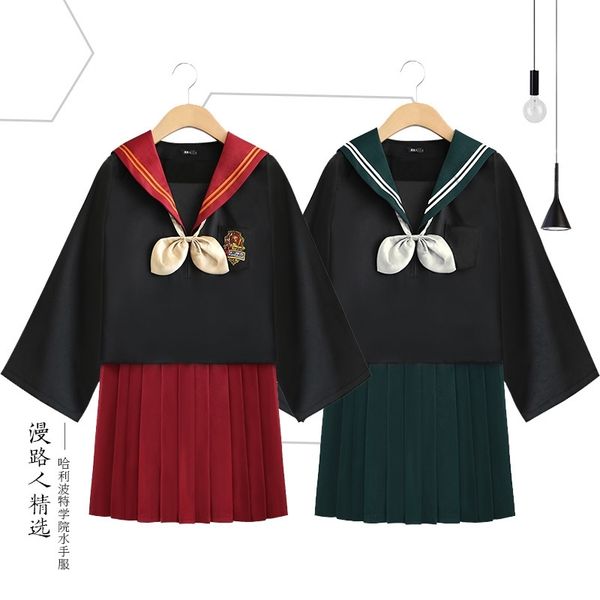student jk uniform c harry potter academy gryffindor sailor suit pleated skirt cosplay, Black;red
student jk uniform c harry potter academy gryffindor sailor suit pleated skirt cosplay, Black;red