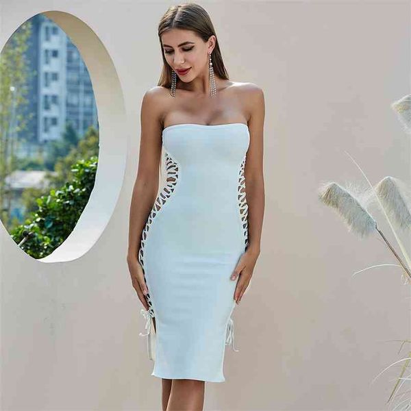 off shoulder women dress summer white strapless bandage elegant party bodycon 210515, Black;gray
off shoulder women dress summer white strapless bandage elegant party bodycon 210515, Black;gray