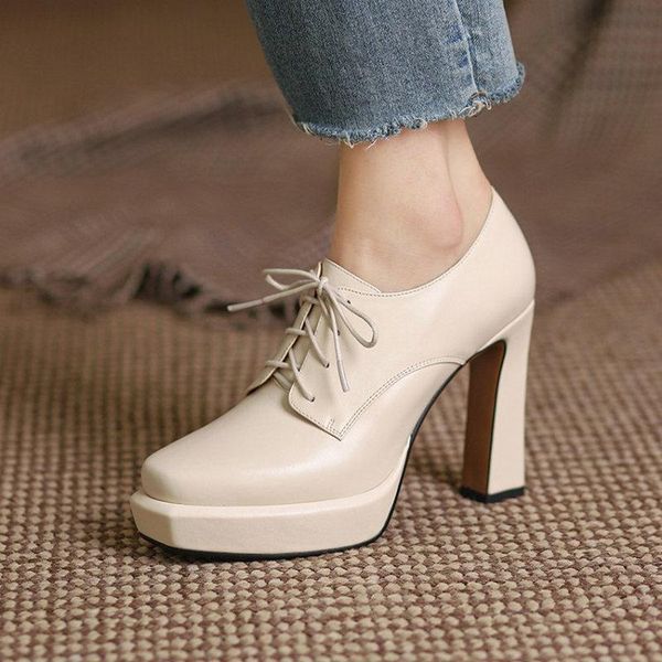 dress shoes sianie tianie genuine natural leather square toe platform thick 10cm high heels lace-up woman's mature lady pumps, Black
dress shoes sianie tianie genuine natural leather square toe platform thick 10cm high heels lace-up woman's mature lady pumps, Black