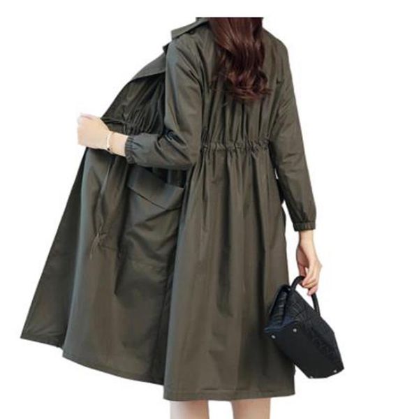 women's trench coats 2021spring and autum coat fashion thin loose windbreaker long female vintage casual outerwear plus size 3xl, Tan;black
women's trench coats 2021spring and autum coat fashion thin loose windbreaker long female vintage casual outerwear plus size 3xl, Tan;black