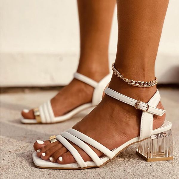 sandals 2021 women square toe metal woman high heels buckle solid shoes female transparent ladies summer office plus size 43, Black
sandals 2021 women square toe metal woman high heels buckle solid shoes female transparent ladies summer office plus size 43, Black