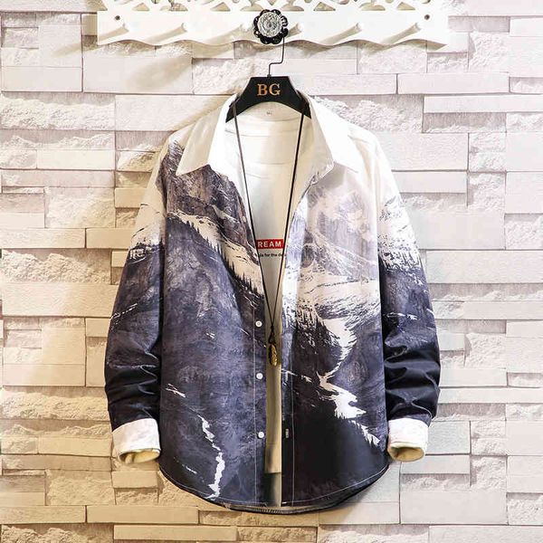 snow mountain print shirt for men autumn long sleeve casual warm oversized mens shirt breathable cosy men clothing 5xl 210524, White;black
snow mountain print shirt for men autumn long sleeve casual warm oversized mens shirt breathable cosy men clothing 5xl 210524, White;black