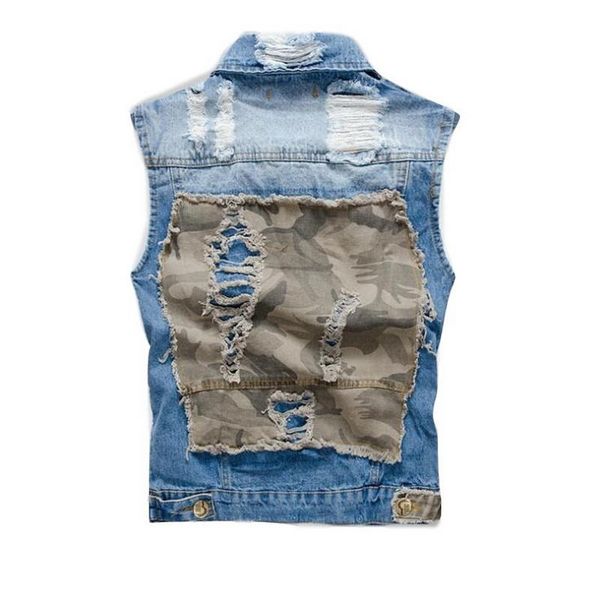 men's vests denim vest male five-pointed star letter outerwear patchwork jacket plus size ripped jeans, Black;white
men's vests denim vest male five-pointed star letter outerwear patchwork jacket plus size ripped jeans, Black;white