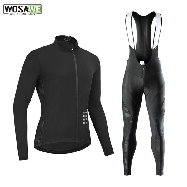 racing sets wosawe 2021 arrival long sleeve cycling jersey set bib pants ropa ciclismo bicycle clothing mtb bike men's clothes, Black;blue
racing sets wosawe 2021 arrival long sleeve cycling jersey set bib pants ropa ciclismo bicycle clothing mtb bike men's clothes, Black;blue