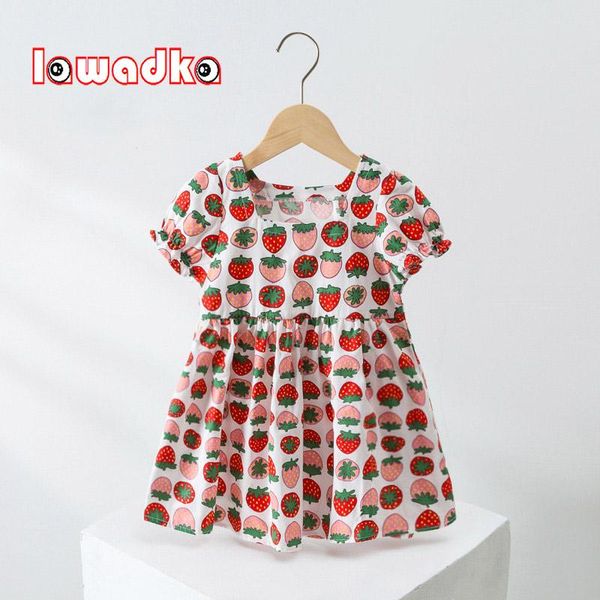 girl's dresses lawadka summer for girls strawberry print kids girl clothes fashion sundress cute soft children's clothing, Red;yellow
girl's dresses lawadka summer for girls strawberry print kids girl clothes fashion sundress cute soft children's clothing, Red;yellow